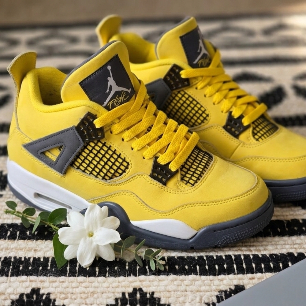 Size 6.5 - Nike Air Jordan 4 Retro GS Lightning 2021 Men's Shoes - 408452 700